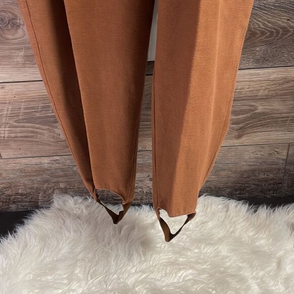 August Max Woman Petite Stirrup Pants, Size 24, Petite Length , Brown - Picture 3 of 5